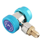 R134A/C Low High Quick Connector Air Conditioning Coupler Adapter Extractor Valve Core (Blue)
