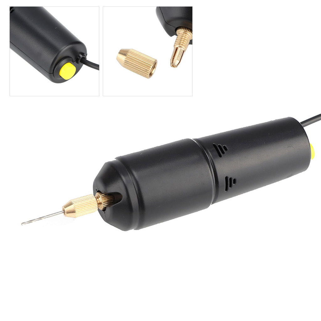 Portable Mini Small Electric Drills Handheld Micro USB Drill with 3pc Bits DC 5V
