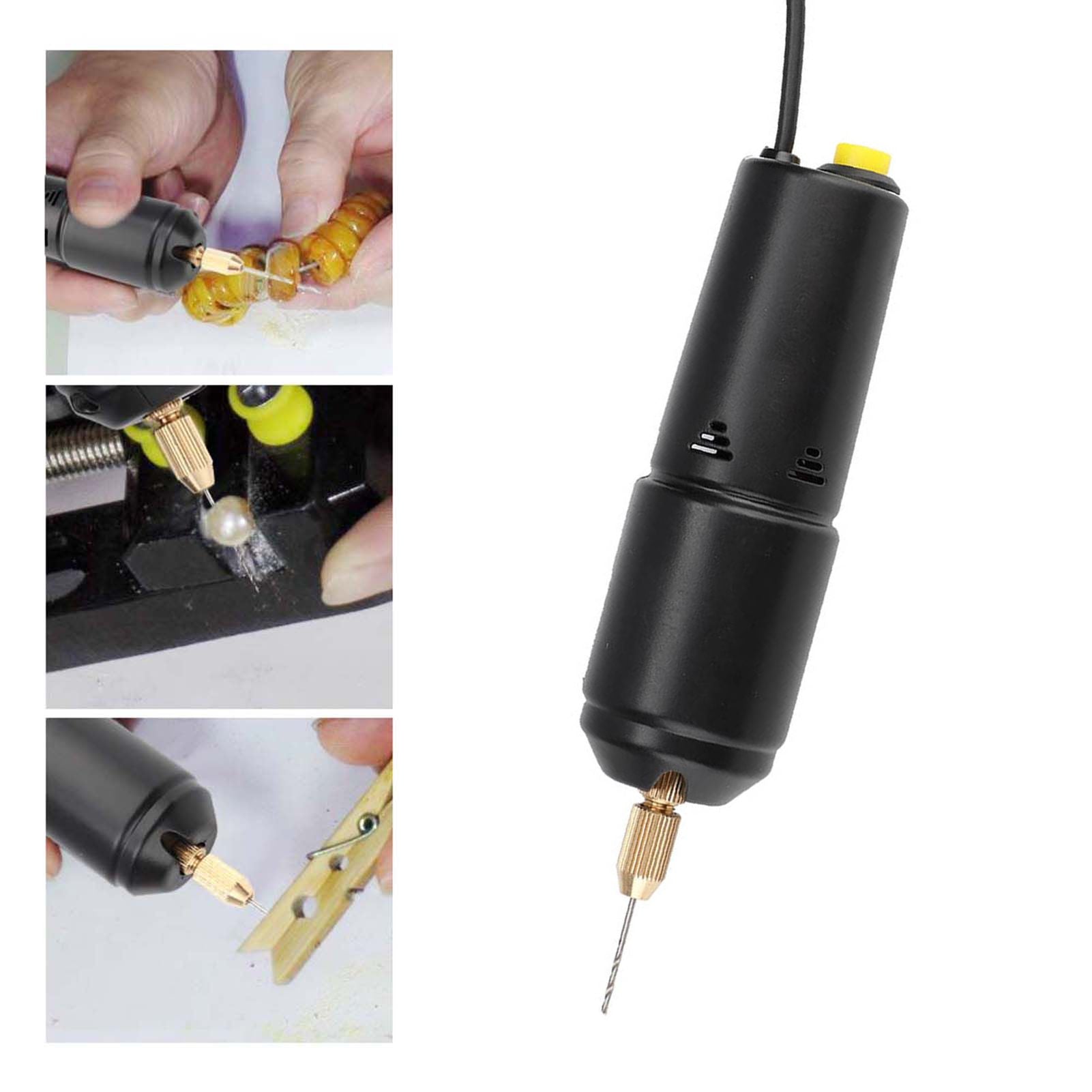 Portable Mini Small Electric Drills Handheld Micro USB Drill with 3pc Bits DC 5V