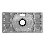 235*120*8mm Aluminum Router Table Insert Plate with 4 Rings and Screws for Woodworking Benches