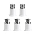 5pcs B22 Male to E27 Female Socket Base Bulb Adapter Converter Lamp Holders