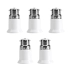 5pcs B22 Male to E27 Female Socket Base Bulb Adapter Converter Lamp Holders