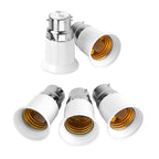 5pcs B22 Male to E27 Female Socket Base Bulb Adapter Converter Lamp Holders