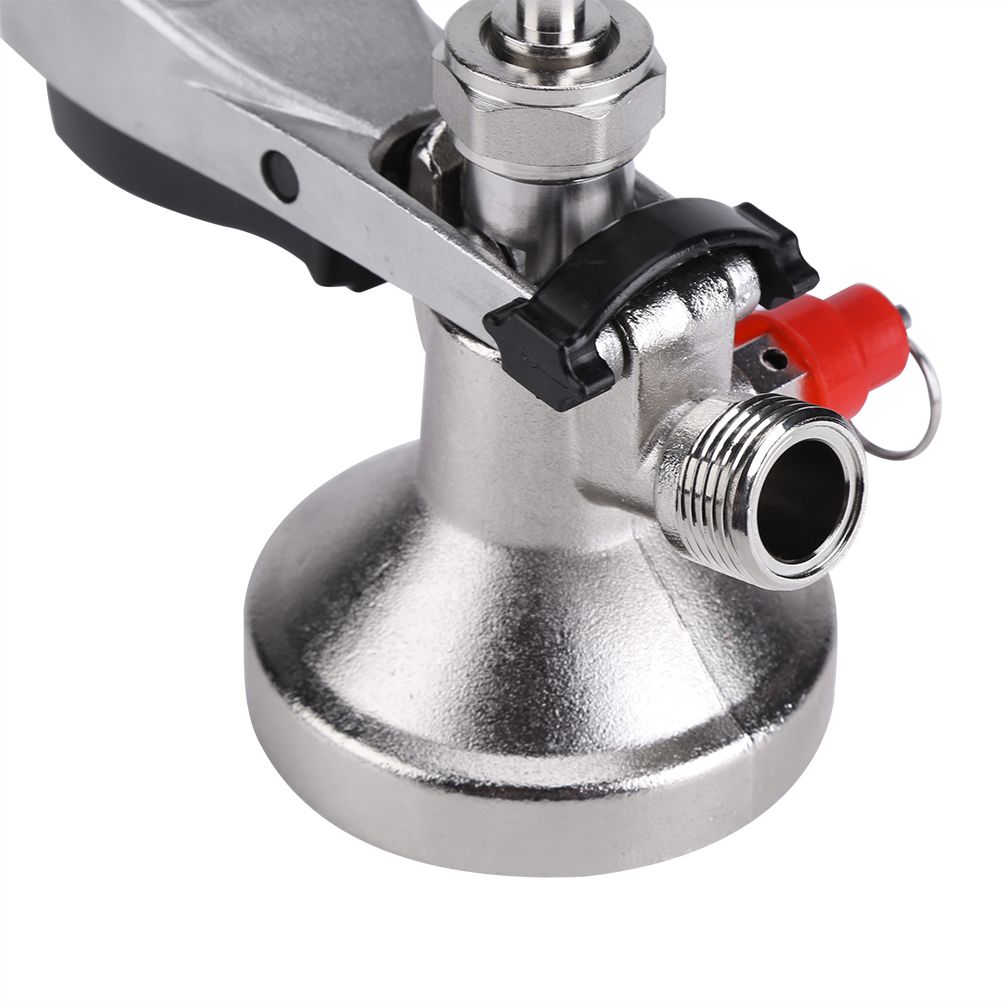 G Type Keg Stainless Steel Coupler Draft Beer Dispenser Brew w Air Valve Home