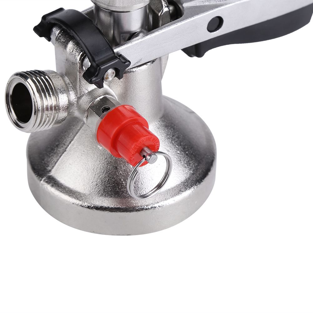 G Type Keg Stainless Steel Coupler Draft Beer Dispenser Brew w Air Valve Home