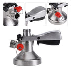 G Type Keg Stainless Steel Coupler Draft Beer Dispenser Brew w Air Valve Home