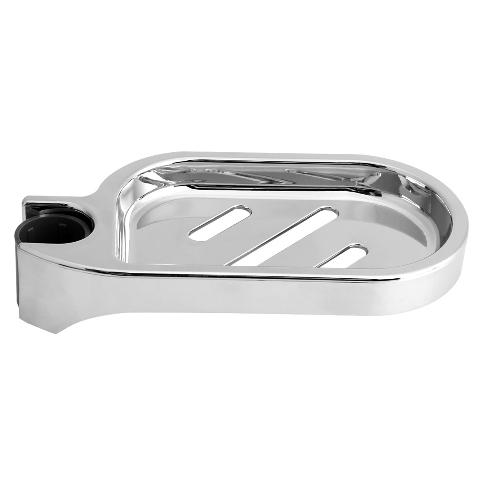 ABS Soap Dish Holder Adjustable Shower Rod Slide Practical Bathroom Gadget