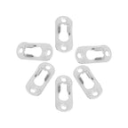 40 Pcs Silver Tone Metal Keyhole Hanger Fasteners for Picture Frames Hang Wall Indoor