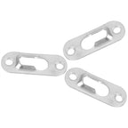 40 Pcs Silver Tone Metal Keyhole Hanger Fasteners for Picture Frames Hang Wall Indoor