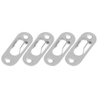 40 Pcs Silver Tone Metal Keyhole Hanger Fasteners for Picture Frames Hang Wall Indoor