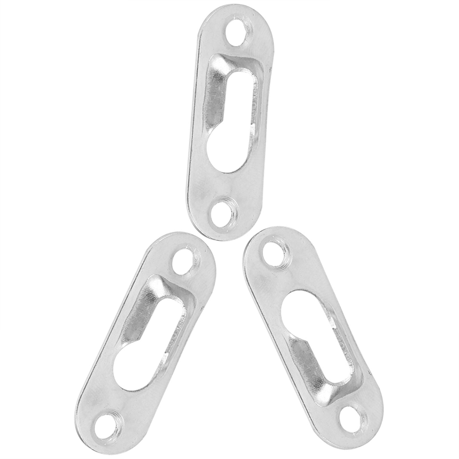 40 Pcs Silver Tone Metal Keyhole Hanger Fasteners for Picture Frames Hang Wall Indoor