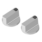 2Pcs 6mm Zinc Alloy Home Kitchen Gas Stove Knobs Cooker Oven Cooktop Metal Switch Control