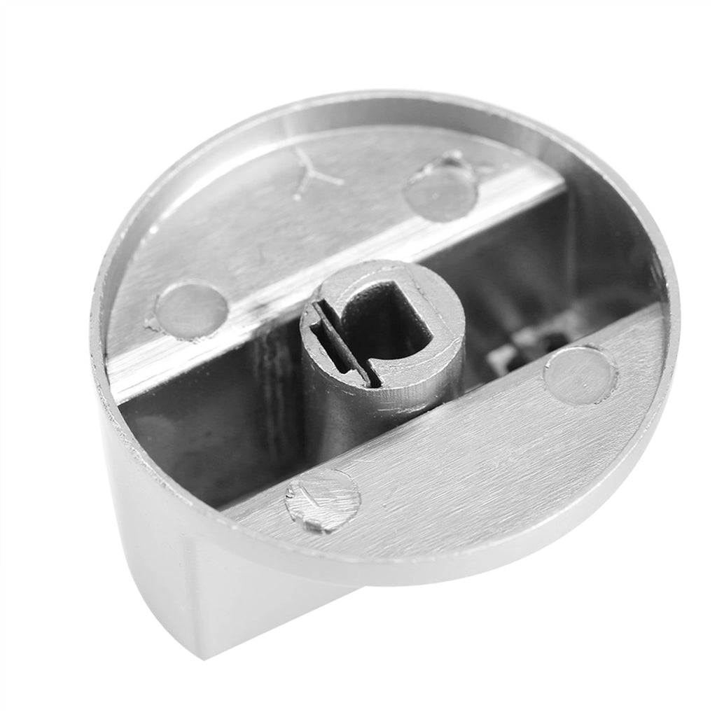 2Pcs 6mm Zinc Alloy Home Kitchen Gas Stove Knobs Cooker Oven Cooktop Metal Switch Control