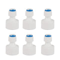 6pcs 1/4 Tube OD to 1/2 Female Push in Quick Connector for Water Filter Reverse Osmosis