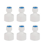 6pcs 1/4 Tube OD to 1/2 Female Push in Quick Connector for Water Filter Reverse Osmosis