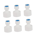 6pcs 1/4 Tube OD to 1/2 Female Push in Quick Connector for Water Filter Reverse Osmosis