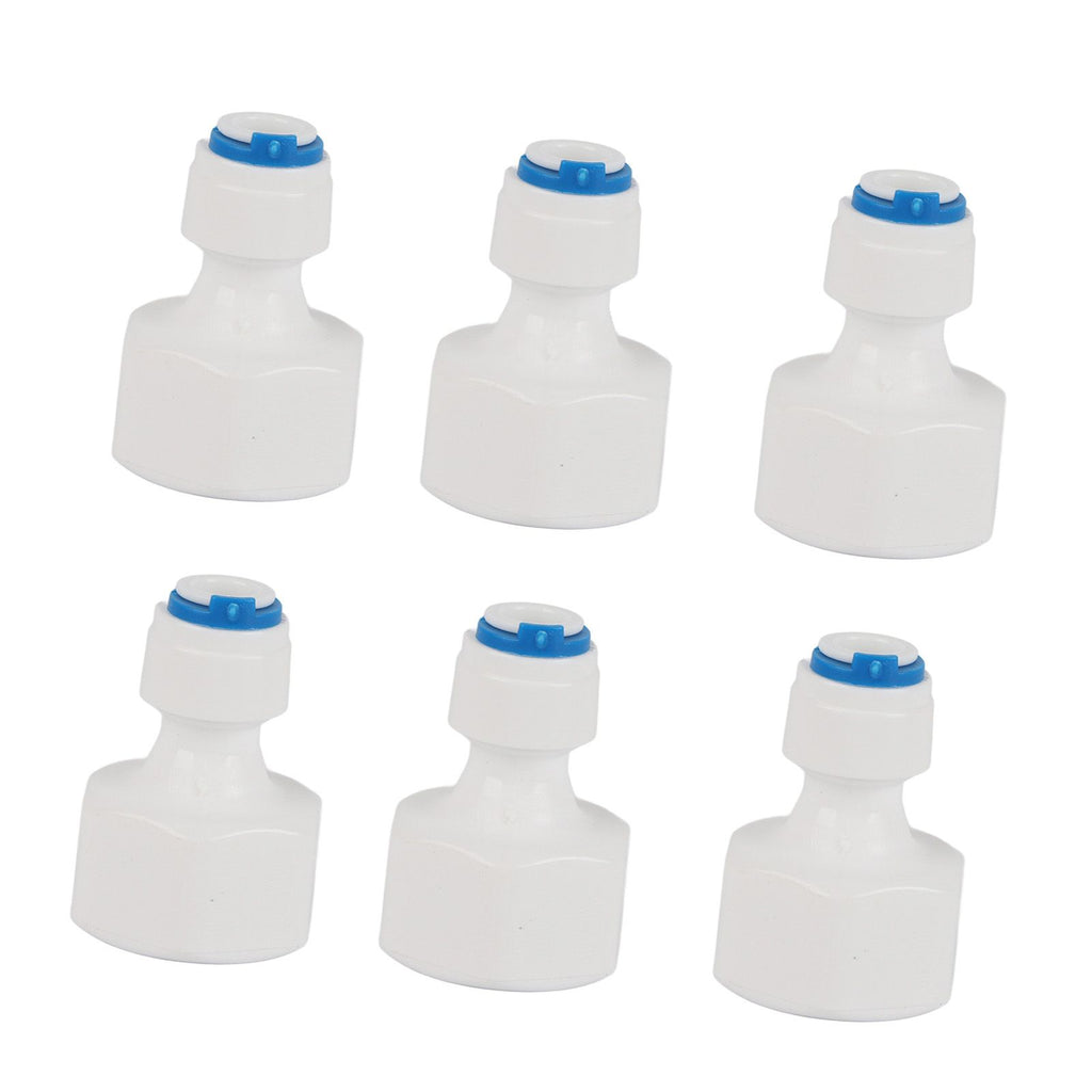 6pcs 1/4 Tube OD to 1/2 Female Push in Quick Connector for Water Filter Reverse Osmosis
