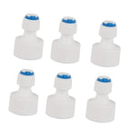 6pcs 1/4 Tube OD to 1/2 Female Push in Quick Connector for Water Filter Reverse Osmosis