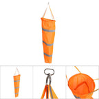 Noctilucent Airport Aviation Waterproof Windsock Reflective Strips Wind Measurement Bag S 100cm