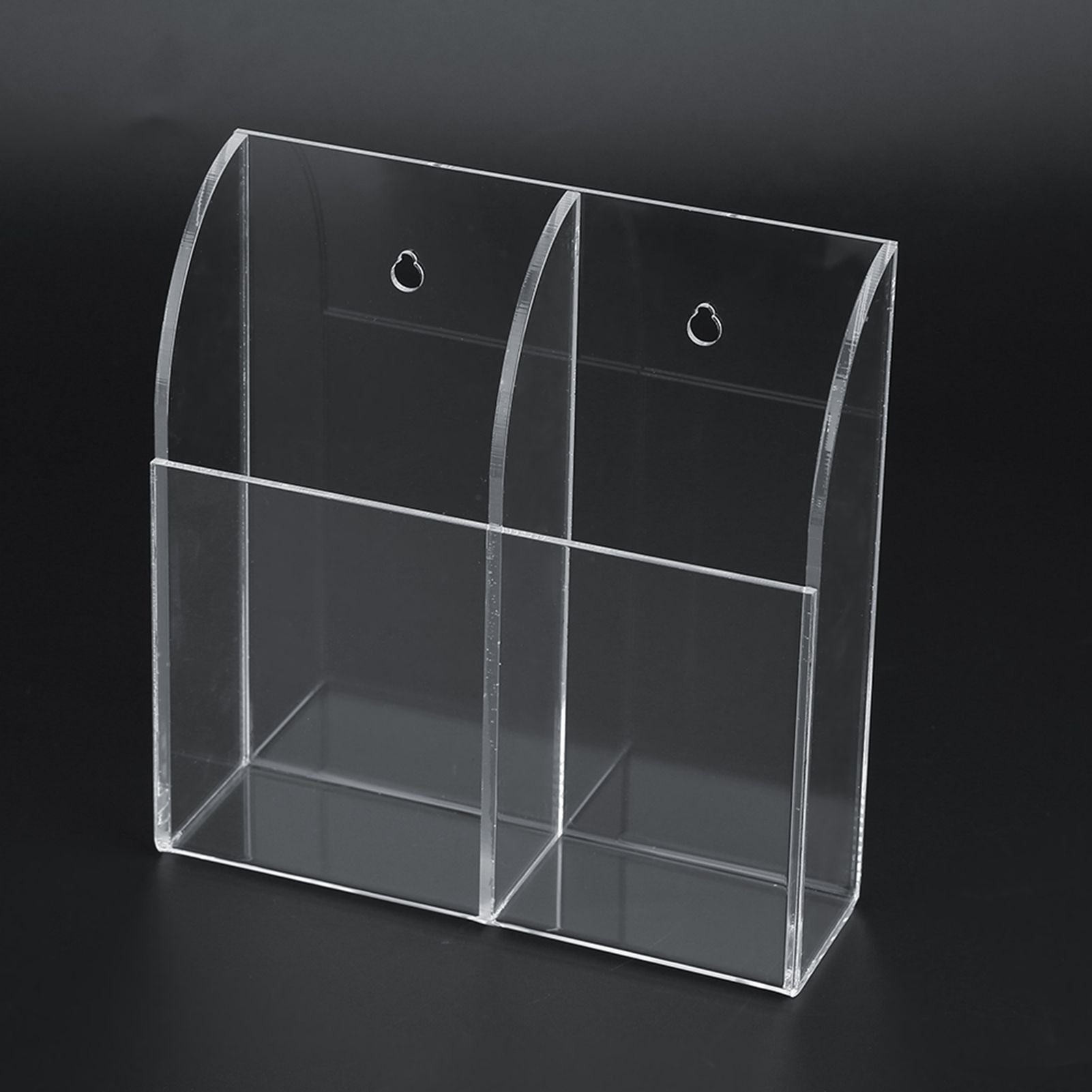 Acrylic Air Conditioner Remote Control Holder Case Storage Box Wall Mount 2 Case