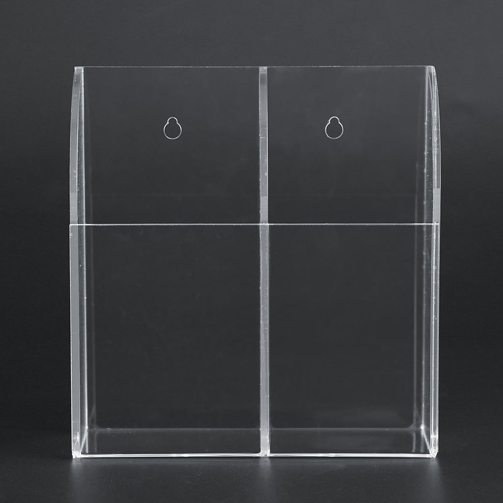 Acrylic Air Conditioner Remote Control Holder Case Storage Box Wall Mount 2 Case