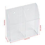 Acrylic Air Conditioner Remote Control Holder Case Storage Box Wall Mount 2 Case