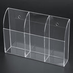 Acrylic Air Conditioner Remote Control Holder Case Storage Box Wall Mount 3 Case