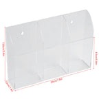 Acrylic Air Conditioner Remote Control Holder Case Storage Box Wall Mount 3 Case