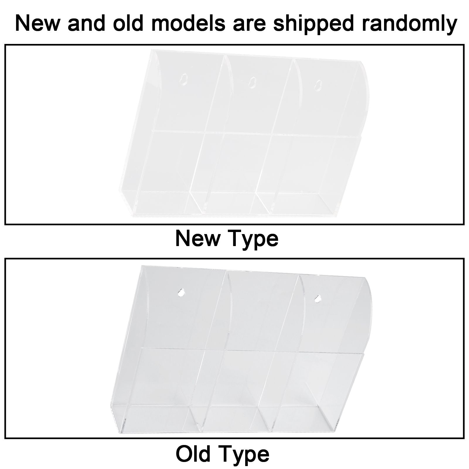 Acrylic Air Conditioner Remote Control Holder Case Storage Box Wall Mount 3 Case