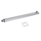16 Inch Long Polished Stainless Steel Wall Mounted Shower Head Extension Showers Arm