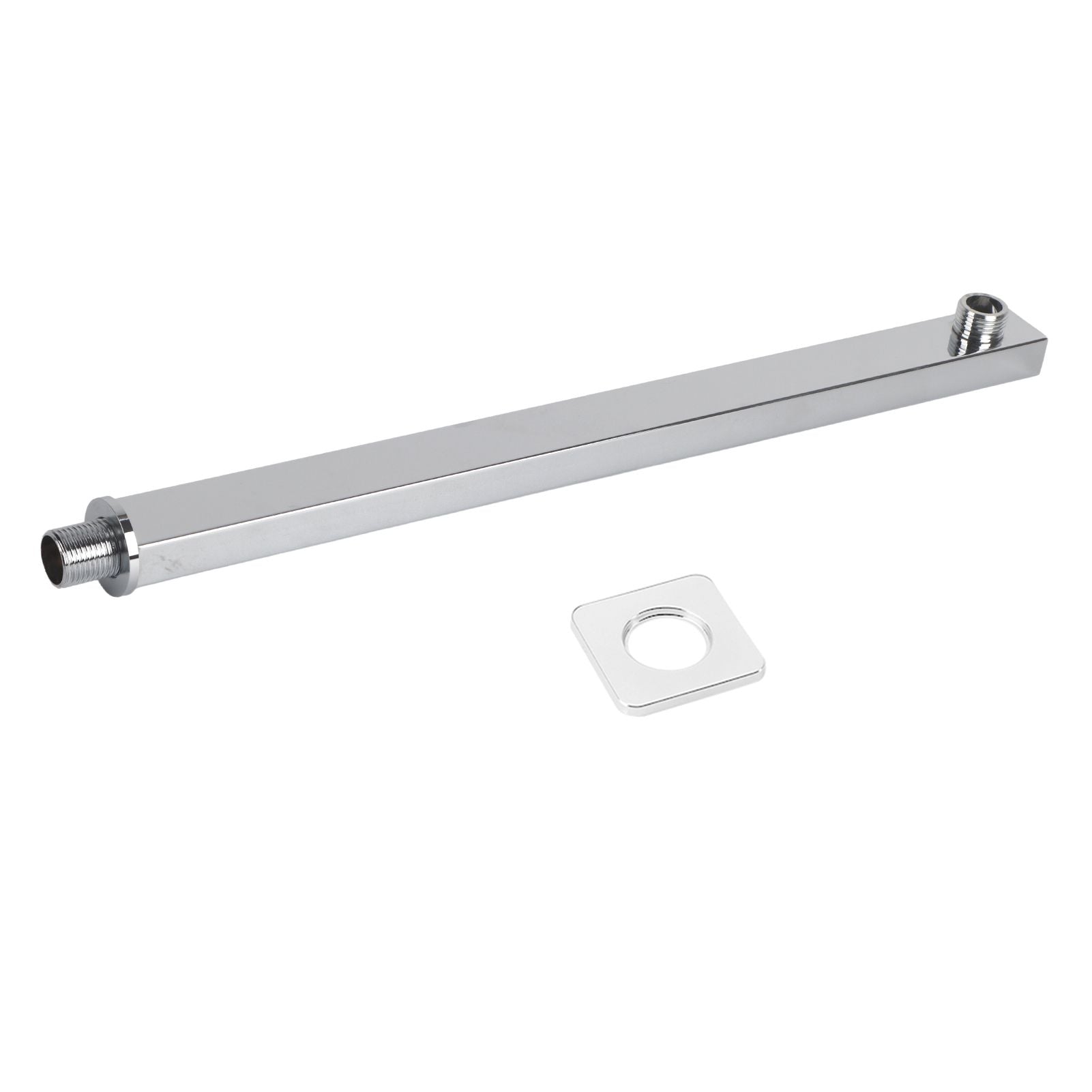 16 Inch Long Polished Stainless Steel Wall Mounted Shower Head Extension Showers Arm