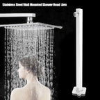 16 Inch Long Polished Stainless Steel Wall Mounted Shower Head Extension Showers Arm
