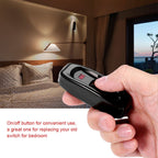 AC 250V 10A Inline ON/OFF Table Desk Lamp Cord Cable Switch with LED Indicator Light Black