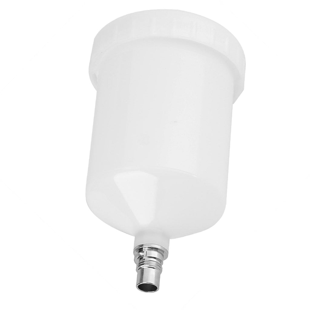 Plastic Cup Air Gravity Paint Pot Thread Connector for Spray Gun Tool 600ml Capacity