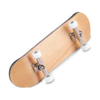 1Pc Maple Wooden Alloy Fingerboard Finger Skateboards With Box Reduce Pressure Gifts White