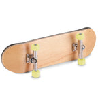 1Pc Maple Wooden Alloy Fingerboard Finger Skateboards With Box Reduce Pressure Gifts Yellow