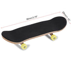 1Pc Maple Wooden Alloy Fingerboard Finger Skateboards With Box Reduce Pressure Gifts Yellow