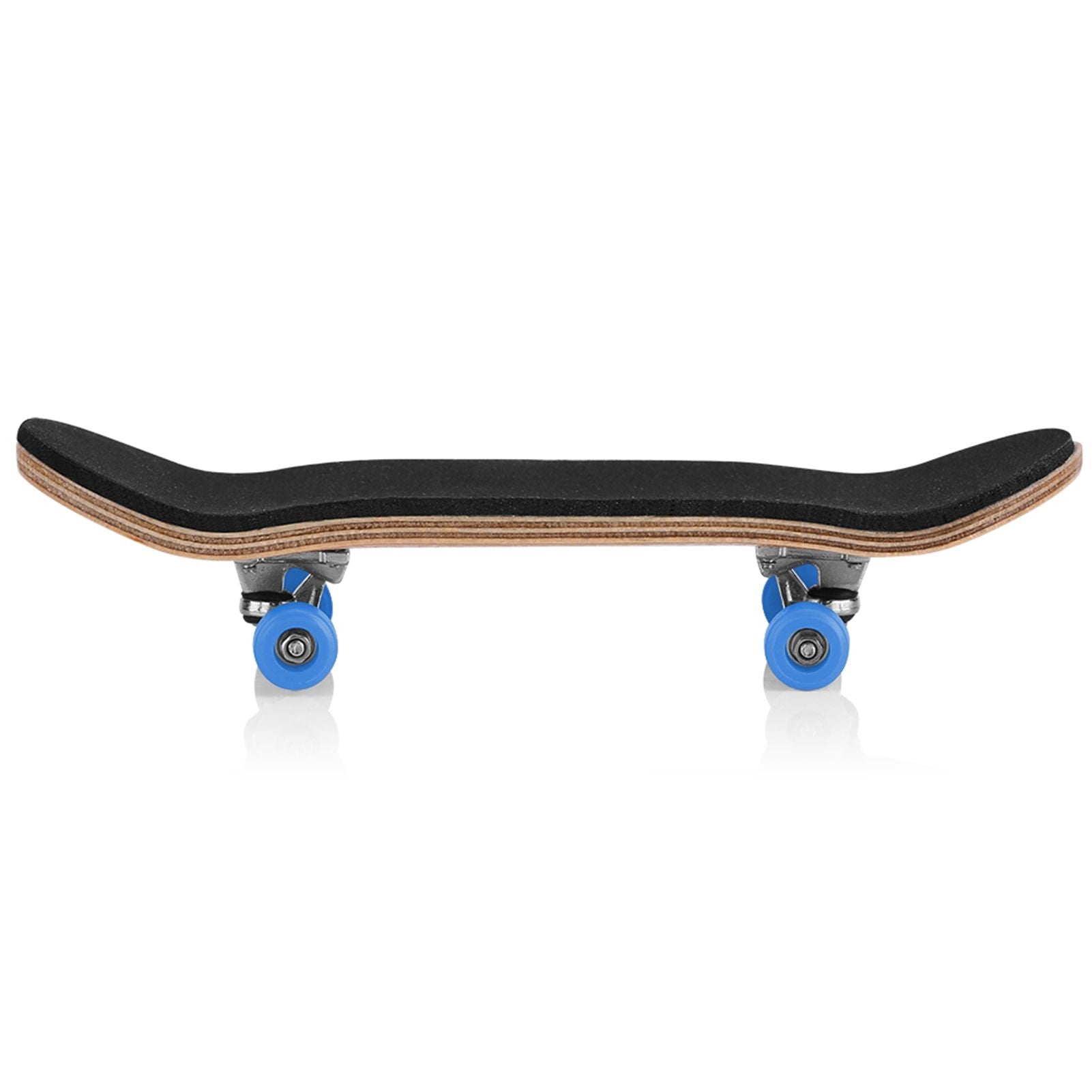 1Pc Maple Wooden Alloy Fingerboard Finger Skateboards With Box Reduce Pressure Gifts Dark Blue