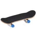 1Pc Maple Wooden Alloy Fingerboard Finger Skateboards With Box Reduce Pressure Gifts Dark Blue