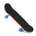 1Pc Maple Wooden Alloy Fingerboard Finger Skateboards With Box Reduce Pressure Gifts Dark Blue