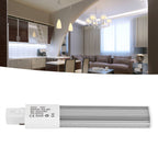 6W 2‑Pin LED Compact Lamp Horizontal Recessed Tube Light Bulb Lighting Fixtures G23 Cool White
