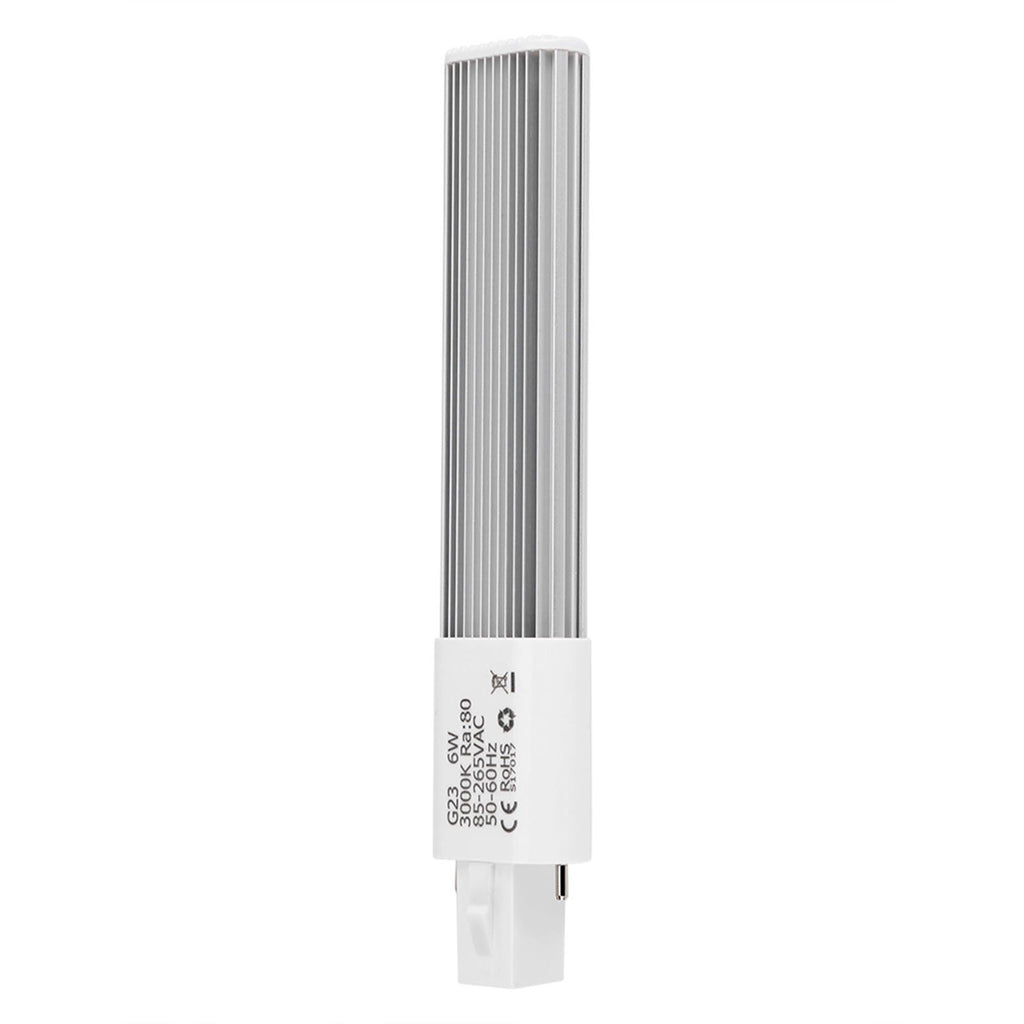 6W 2-Pin LED Compact Lamp Horizontal Recessed Tube Light Bulb Lighting Fixtures G23 Warm White