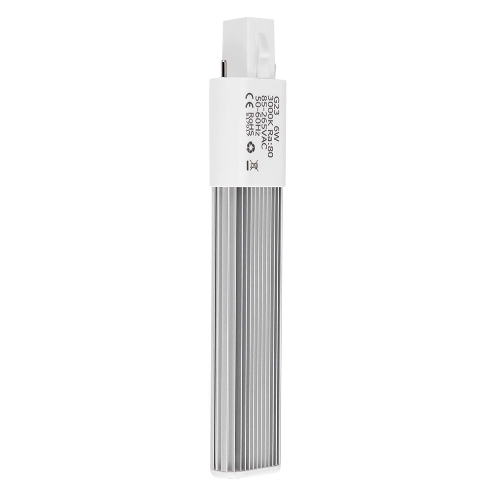 6W 2-Pin LED Compact Lamp Horizontal Recessed Tube Light Bulb Lighting Fixtures G23 Warm White
