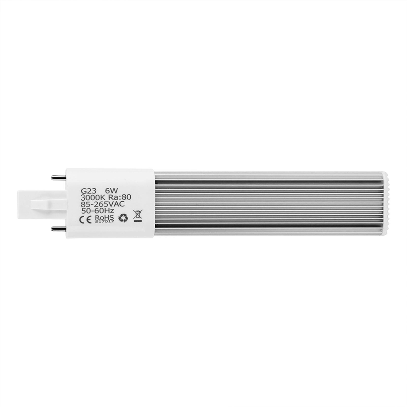 6W 2-Pin LED Compact Lamp Horizontal Recessed Tube Light Bulb Lighting Fixtures G23 Warm White