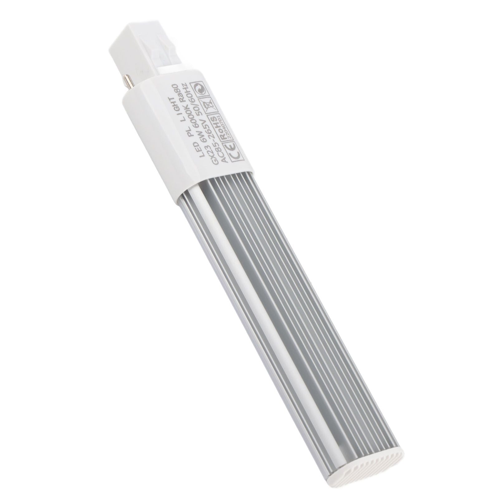 6W 2-Pin LED Compact Lamp Horizontal Recessed Tube Light Bulb Lighting Fixtures GX23 Cool White