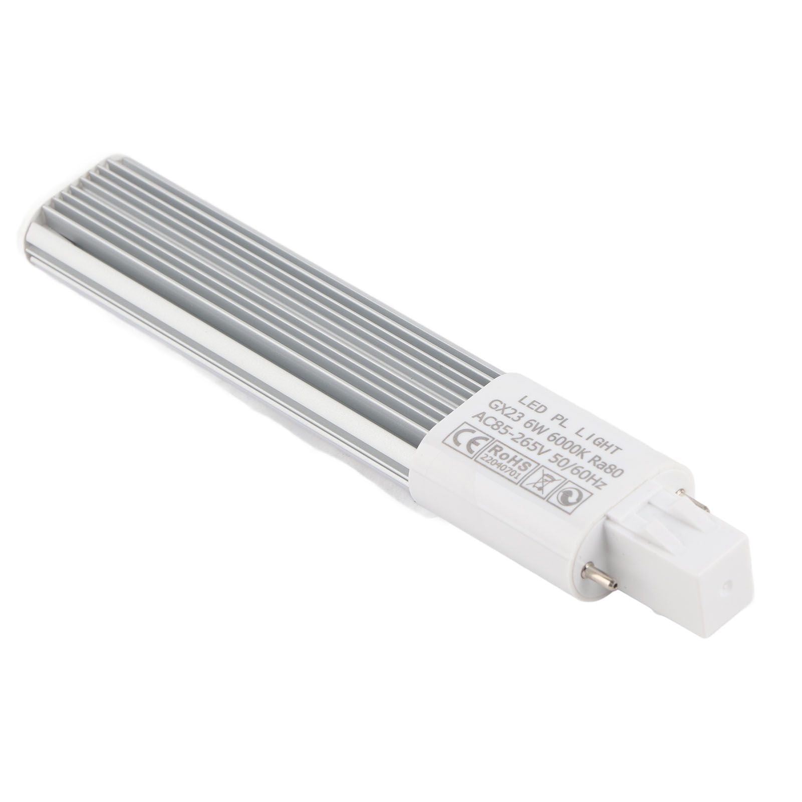 6W 2-Pin LED Compact Lamp Horizontal Recessed Tube Light Bulb Lighting Fixtures GX23 Cool White