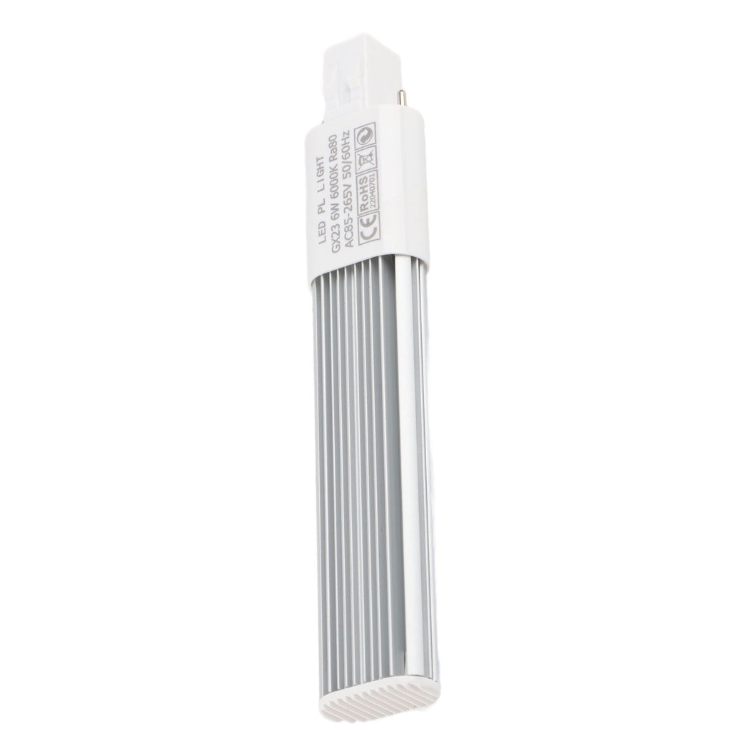 6W 2-Pin LED Compact Lamp Horizontal Recessed Tube Light Bulb Lighting Fixtures GX23 Cool White