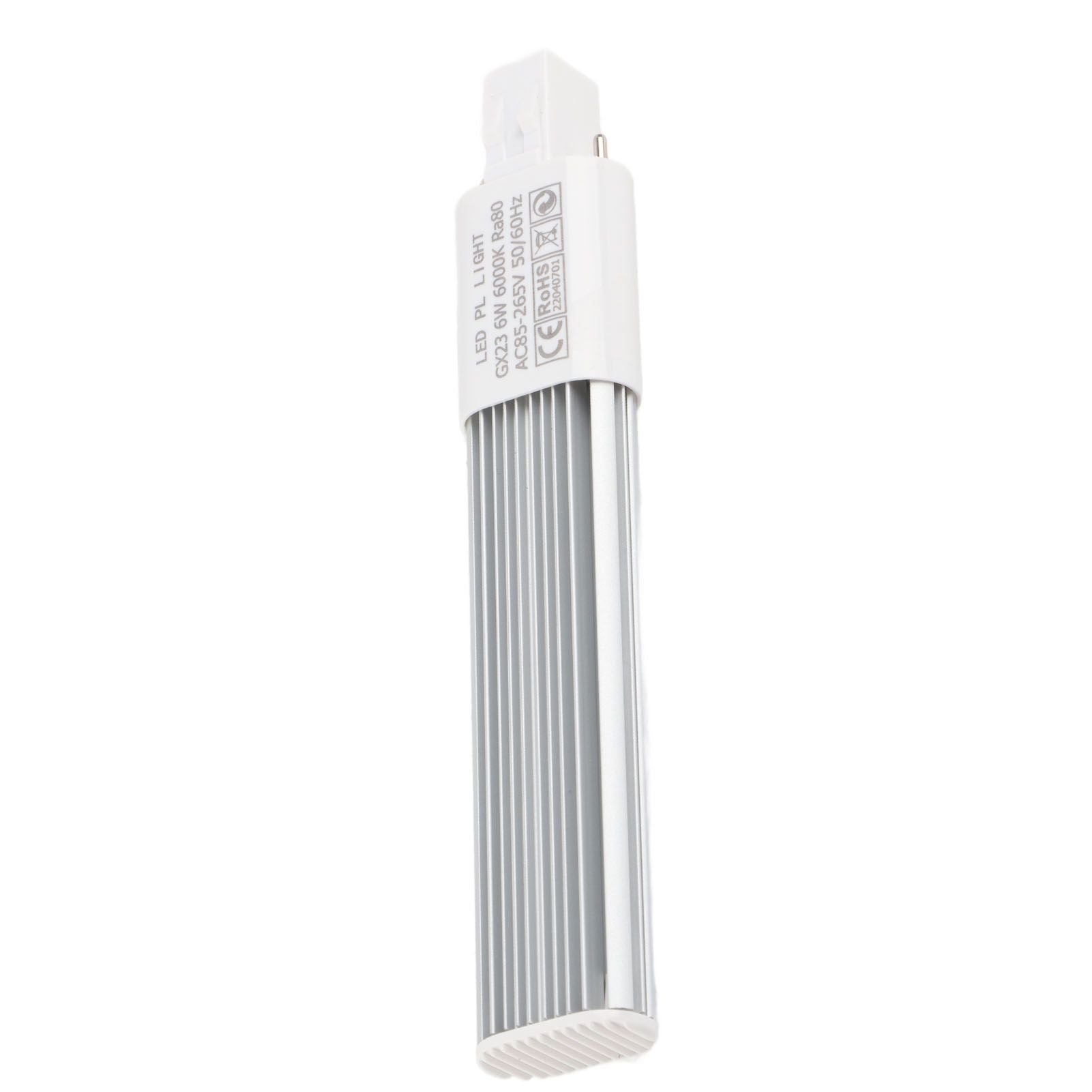 6W 2-Pin LED Compact Lamp Horizontal Recessed Tube Light Bulb Lighting Fixtures GX23 Cool White