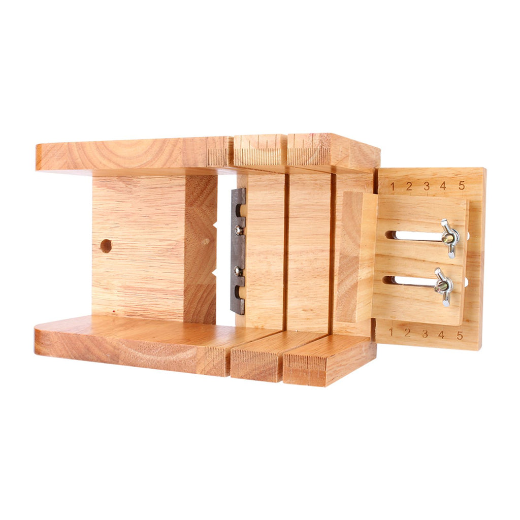 DIY Handmade Soap Tool Set Wooden Soap Loaf Mold Cutter Knife Soap Making Supplies