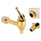 Copper Faucet Tap Wine Beer Barrel Beverage Drink Dispenser Replacement Spigot Golden(1.2 cm)